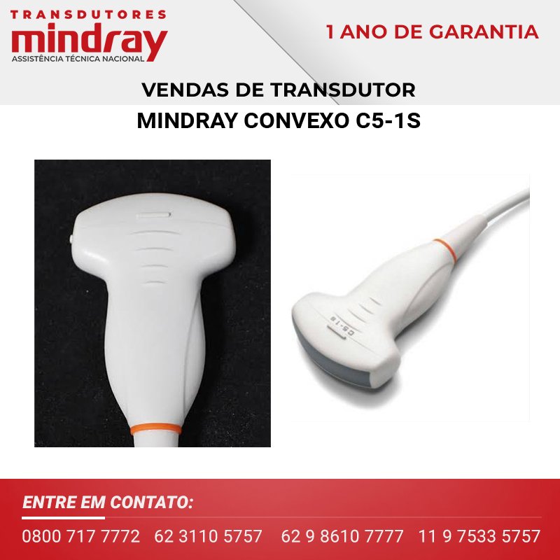 VENDAS DE TRANSDUTORES MINDRAY CONVEXO C5 1S