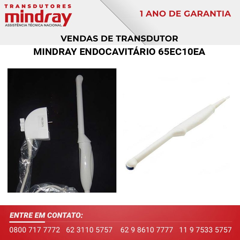 VENDAS DE TRANSDUTORES MINDRAY ENDOCAVITÁRIO 65EC10EA