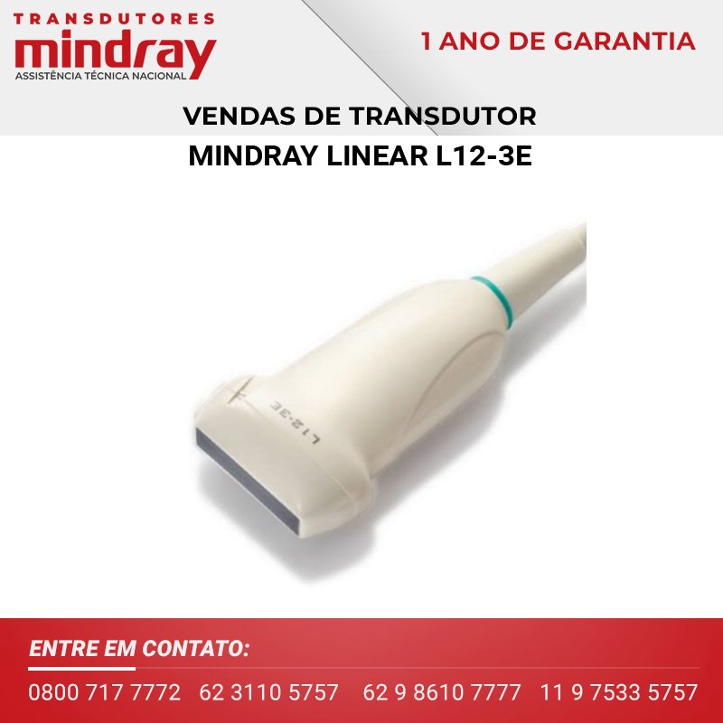 VENDAS DE TRANSDUTORES MINDRAY LINEAR L12 3E