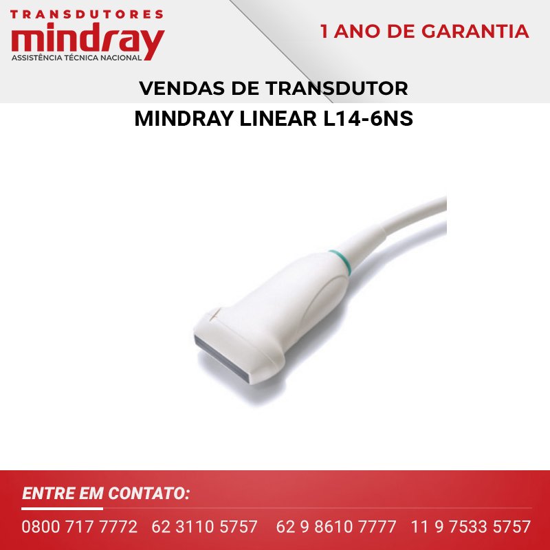 VENDAS DE TRANSDUTORES MINDRAY LINEAR L14 6NS