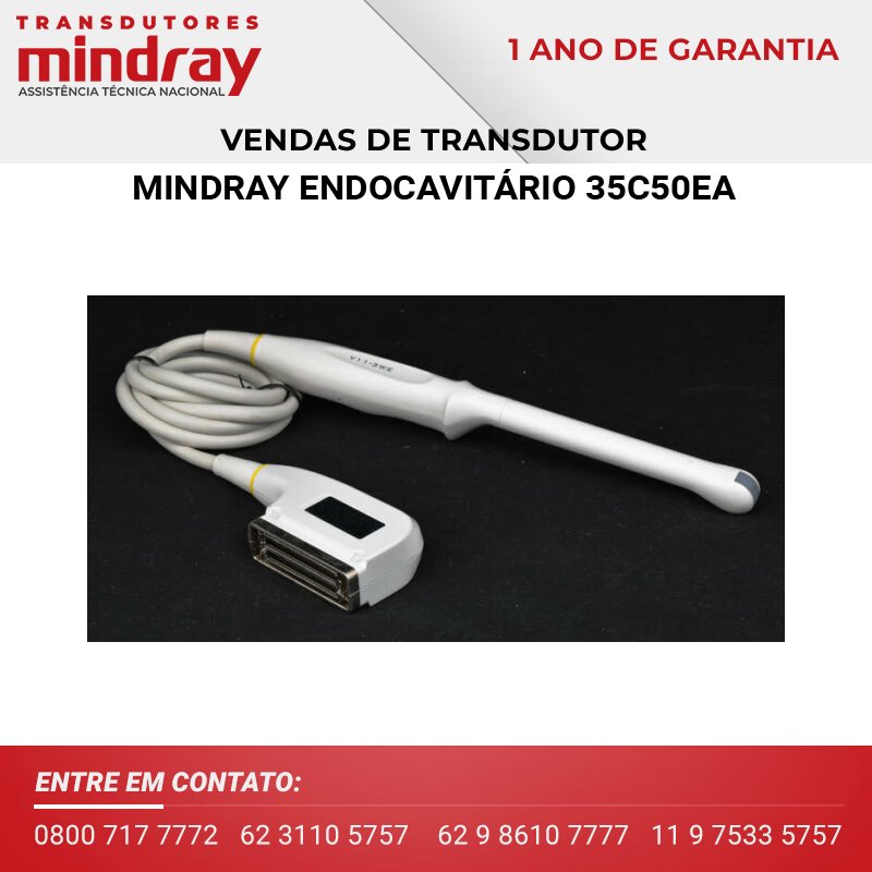 VENDAS TRANSDUTOR MINDRAY ENDOCAVITÁRIO 35C50EA