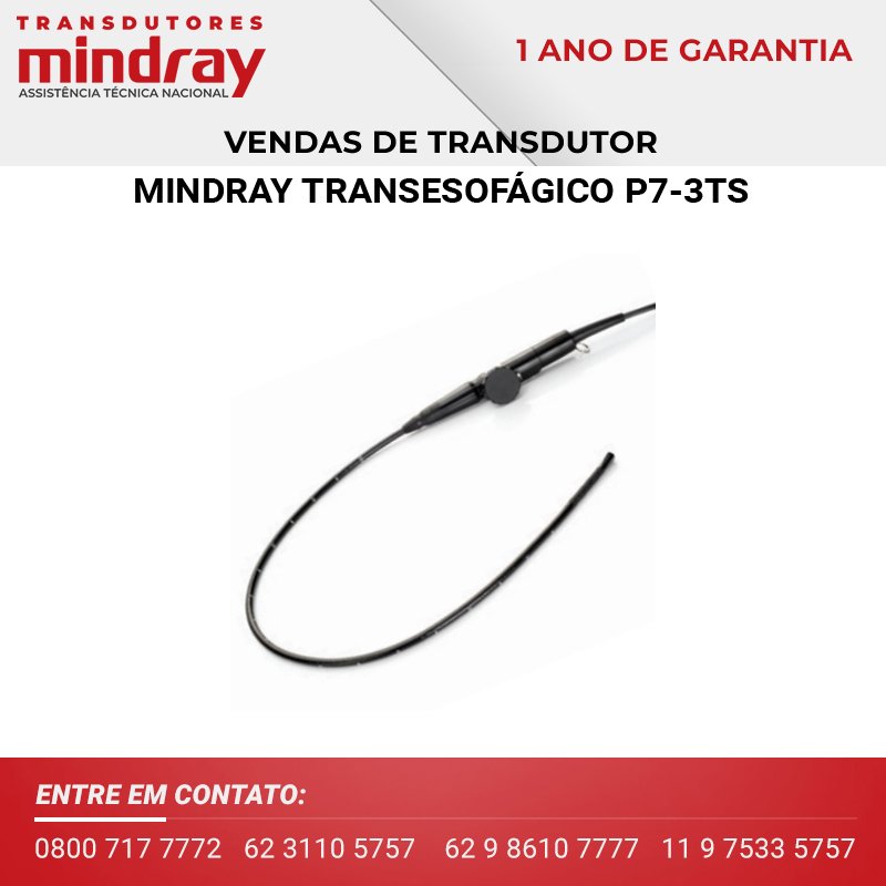 VENDAS TRANSDUTOR MINDRAY TRANSESOFAGICO P7 3TS