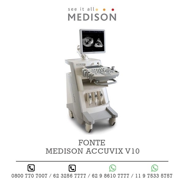 FONTE ULTRASSOM MEDISON ACCUVIX V10