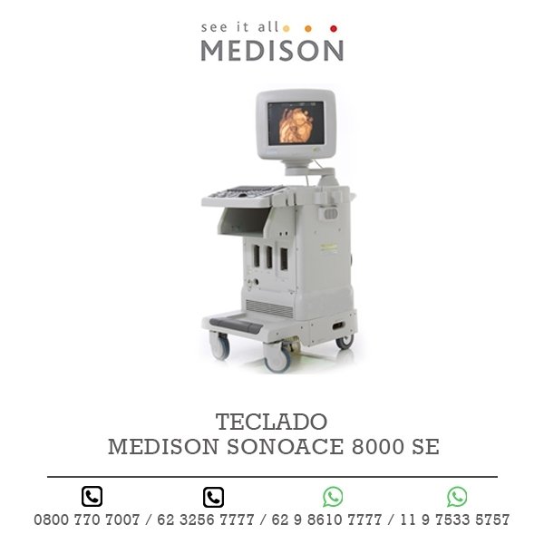 TECLADO ULTRASSOM MEDISON SONOACE 8000 SE