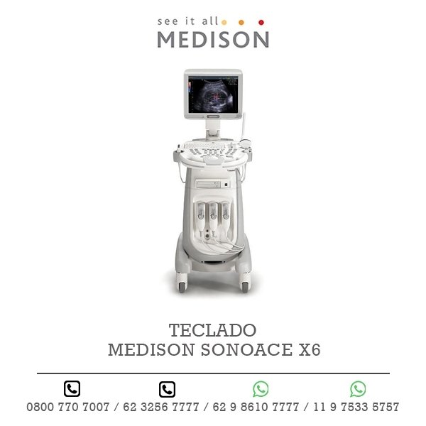TECLADO ULTRASSOM MEDISON SONOACE X6