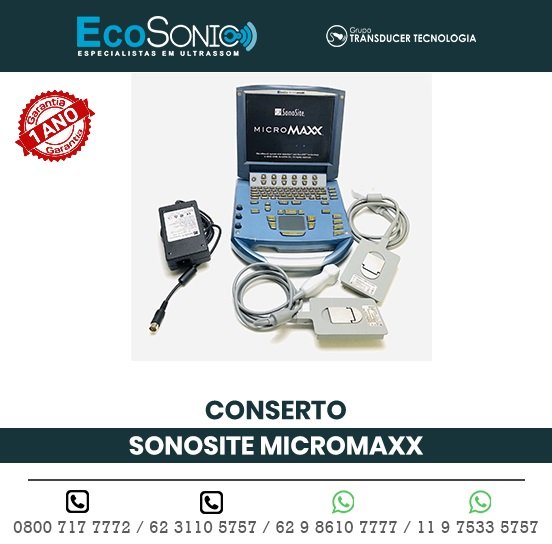 CONSERTO ULTRASSOM PORTATIL SONOSITE MICROMAXX