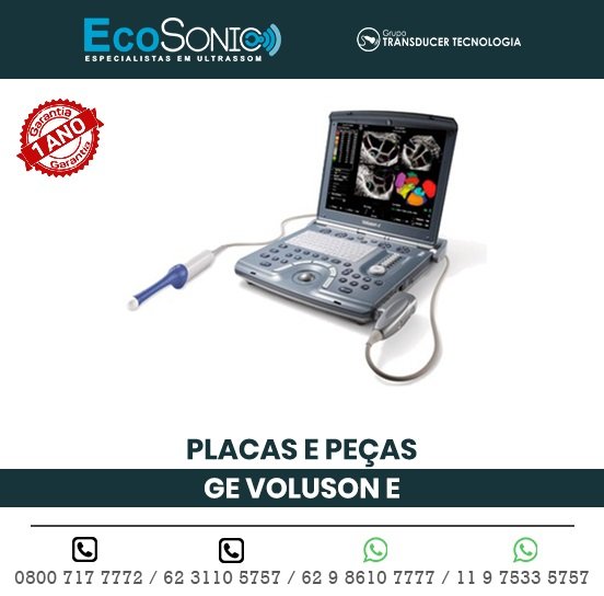 PLACAS PECAS ULTRASSOM PORTATIL GE VOLUSON E