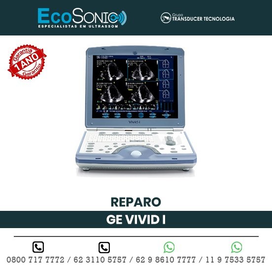 REPARO ULTRASSOM PORTATIL GE VIVID I
