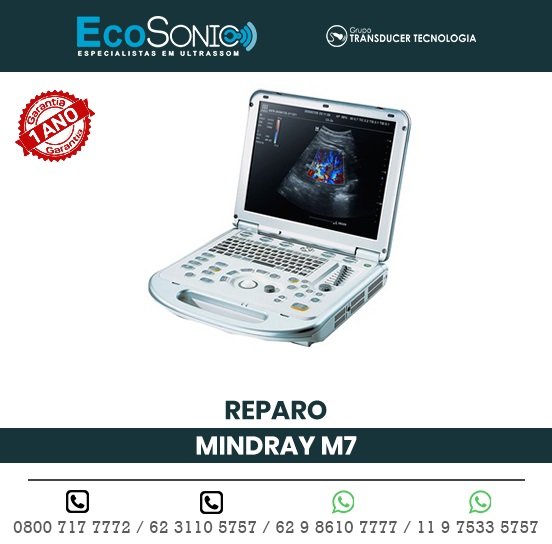 REPARO ULTRASSOM PORTATIL MINDRAY M7