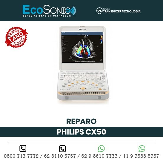 REPARO ULTRASSOM PORTATIL PHILIPS CX50