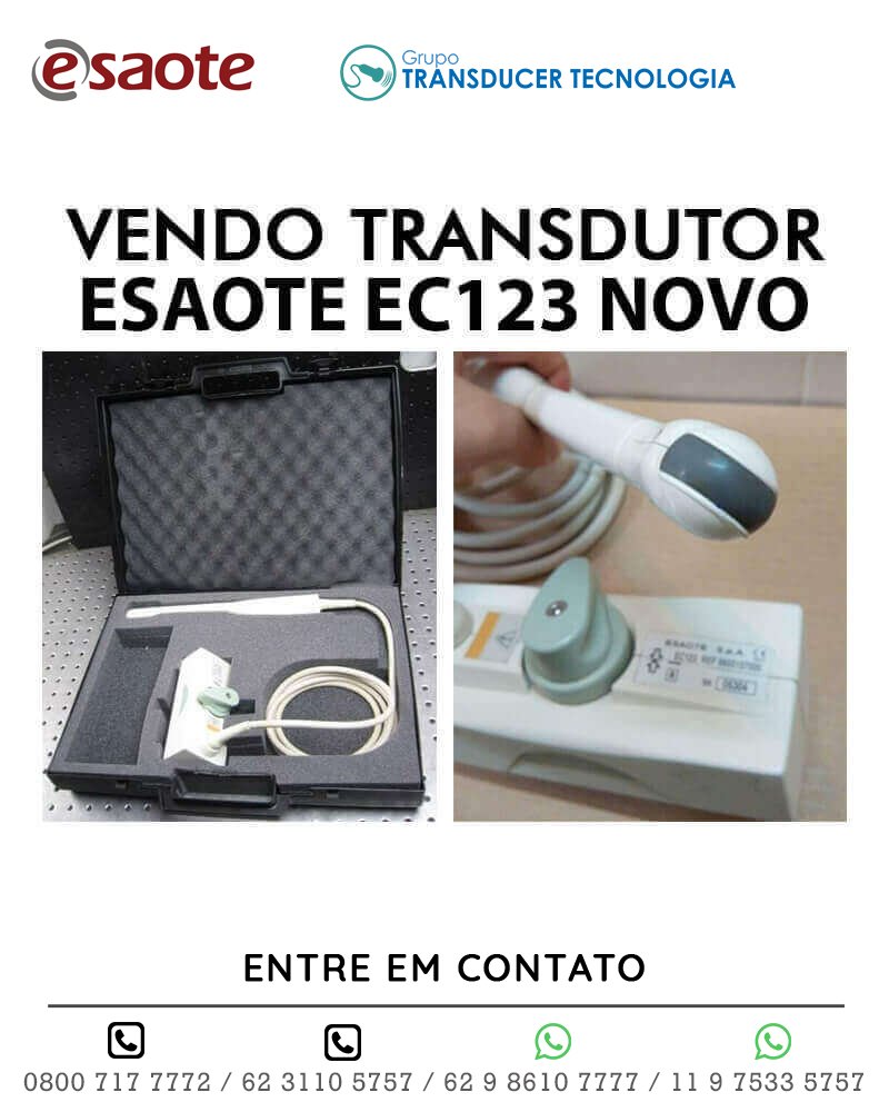 Vendo Transdutor Esaote Endocavitario EC123