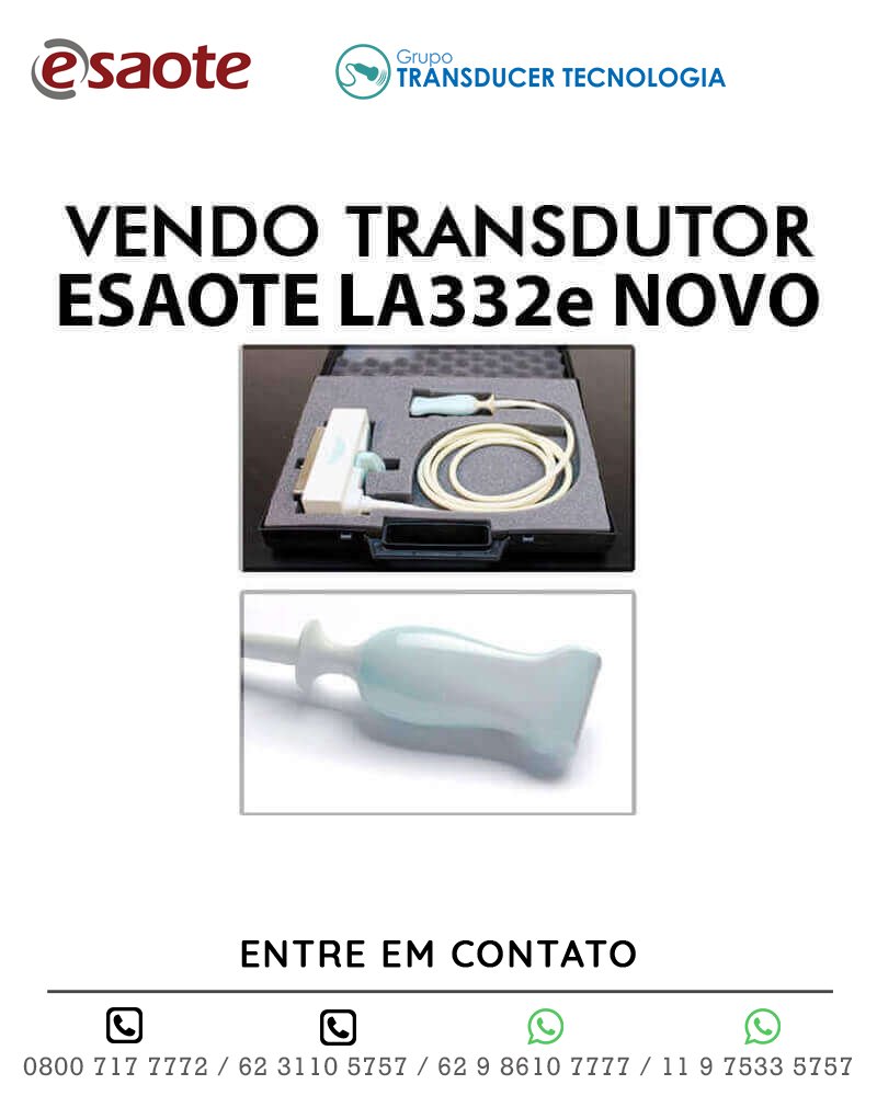 Vendo Transdutor Esaote Linear LA332e