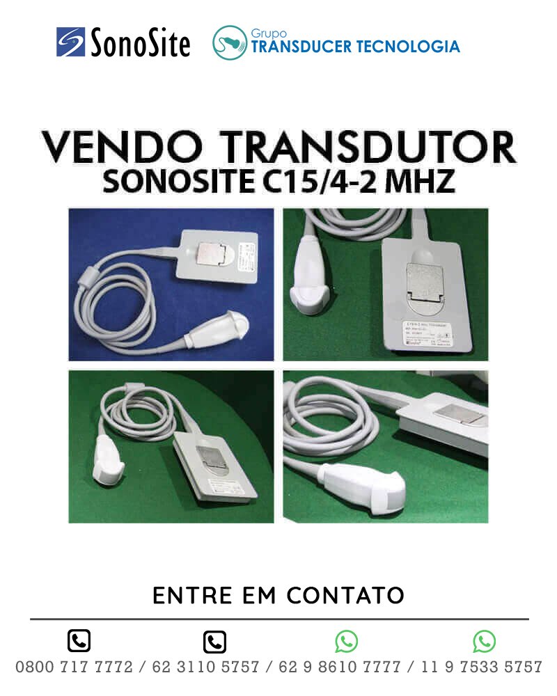 Vendo Transdutor SonoSite Cardio C15/4-2 MHZ