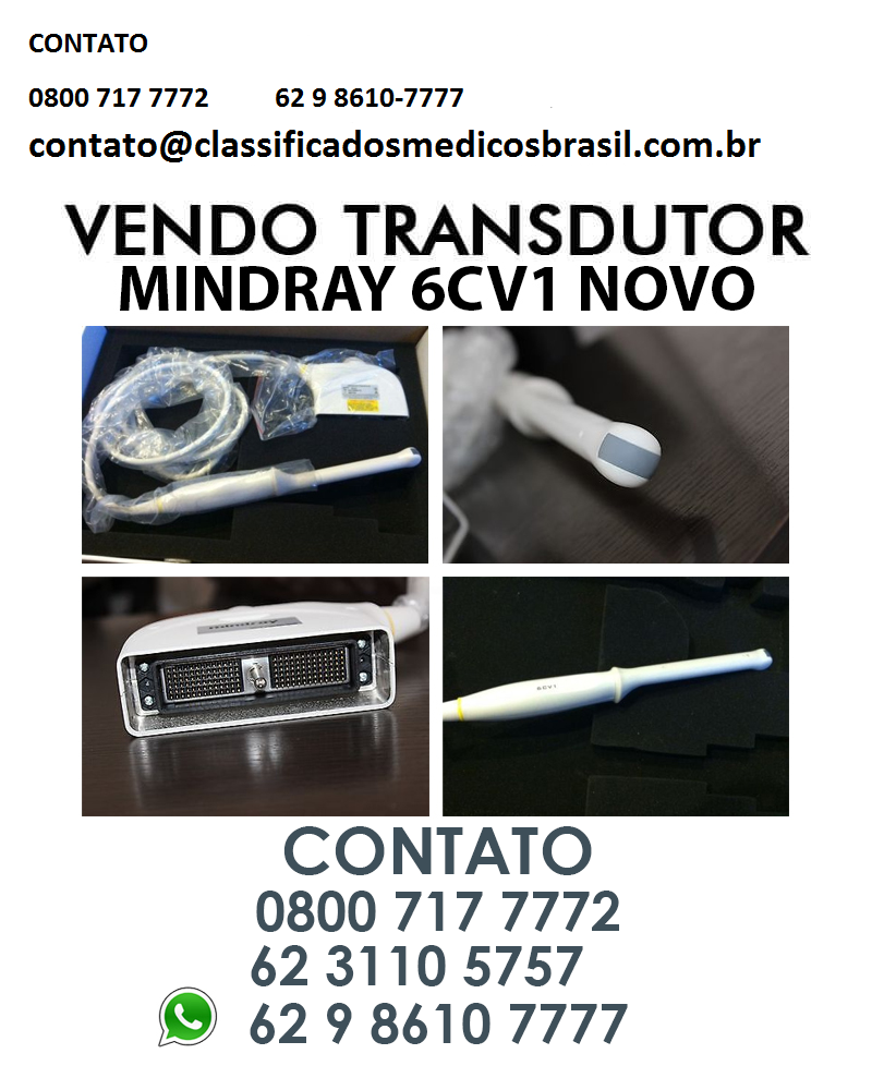 TRANSDUTOR ENDOCAVITARIO MINDRAY 6CV1 NOVO