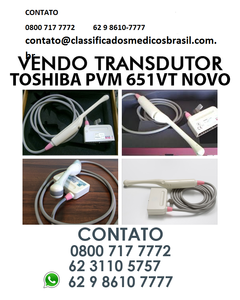 TRANSDUTOR ENDOCAVITARIO TOSHIBA PVM 651 VT NOVO