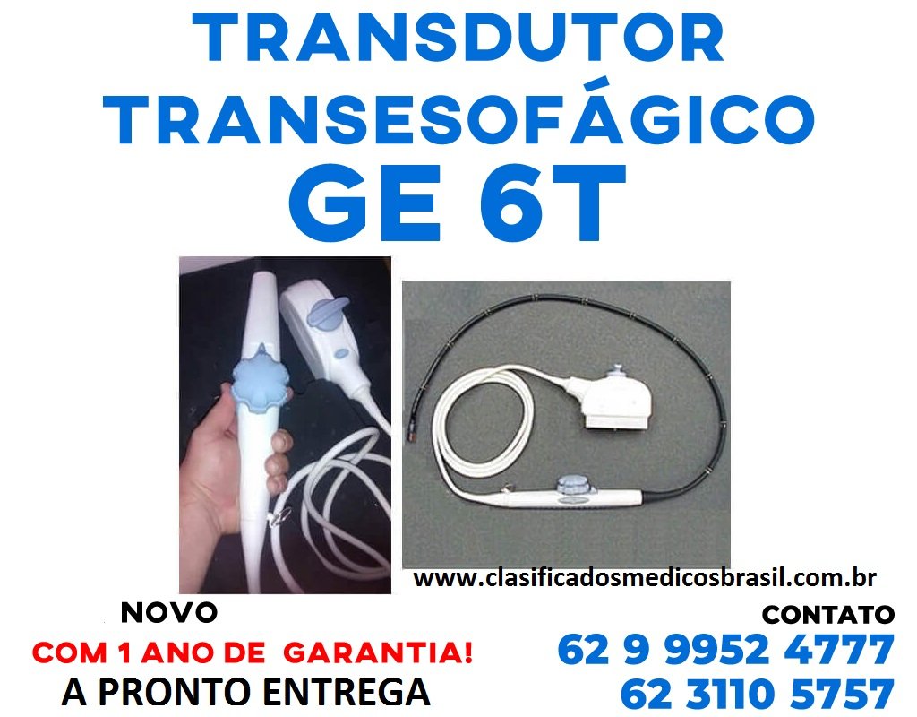 TRANSDUTOR TRANSESOFAGICO GE 6T NOVO