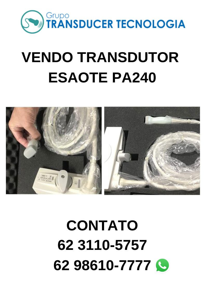 VENDO TRANSDUTOR ESAOTE PA240