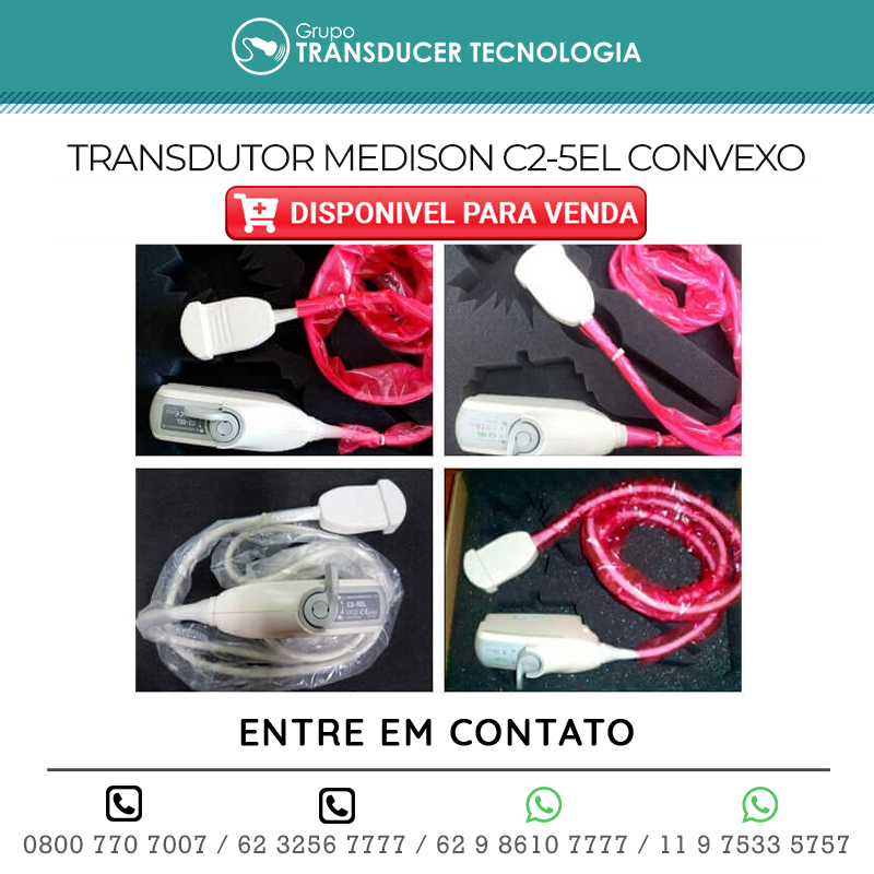 VENDO TRANSDUTOR MEDISON C2 5EL CONVEXO