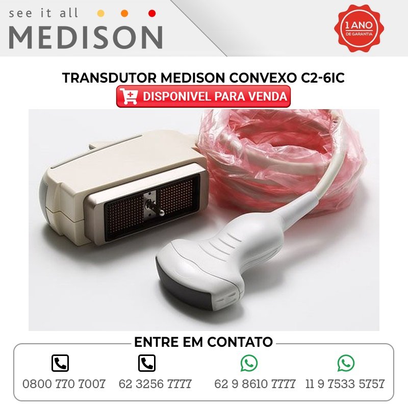 TRANSDUTOR MEDISON CONVEXO C2 6IC DISPONIBILIDADE