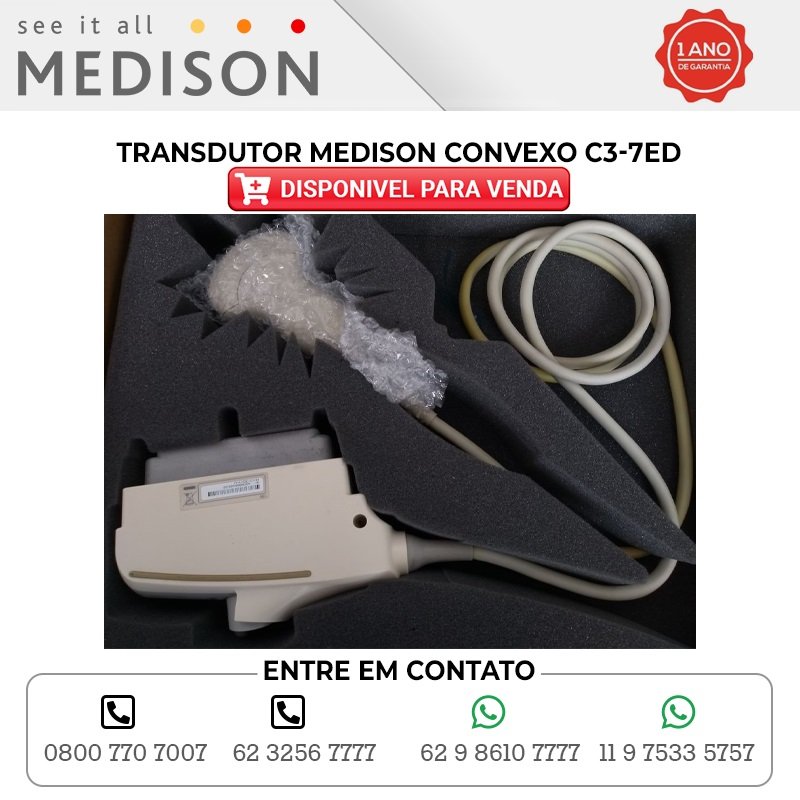 TRANSDUTOR MEDISON CONVEXO C3 7ED DISPONIBILIDADE