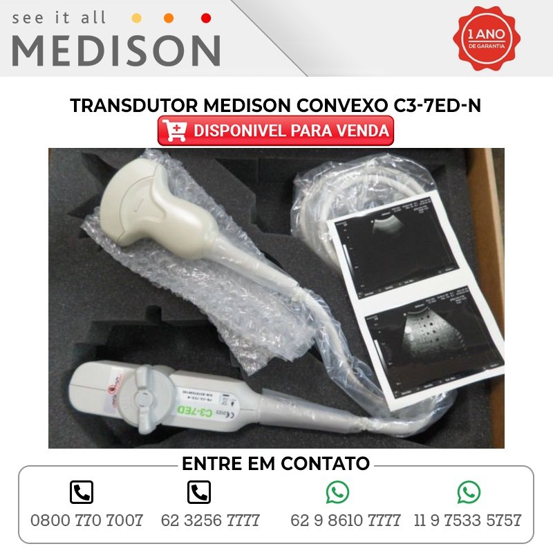 TRANSDUTOR MEDISON CONVEXO C3 7ED N DISPONIBILIDAD