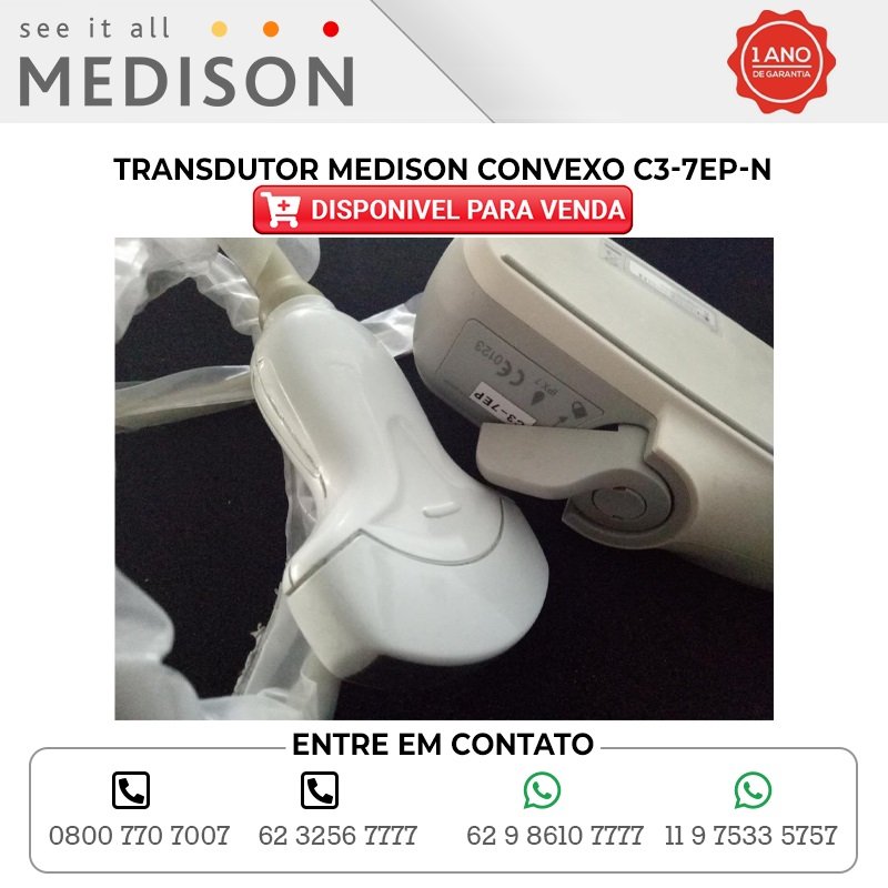 TRANSDUTOR MEDISON CONVEXO C3 7EP N DISPONIBILIDAD