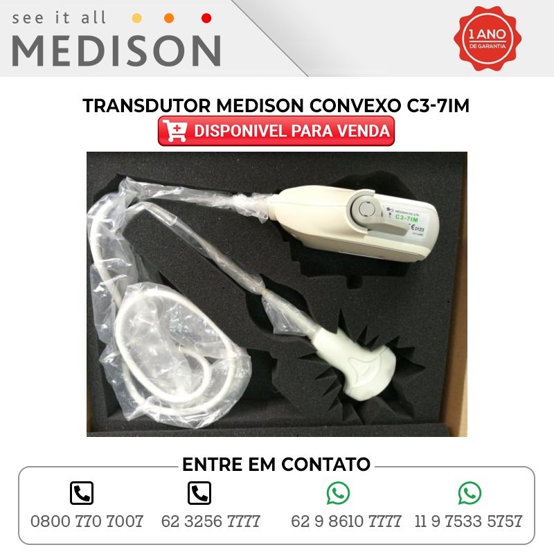 TRANSDUTOR MEDISON CONVEXO C3 7IM DISPONIBILIDADE