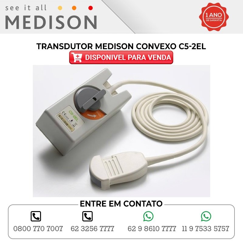 TRANSDUTOR MEDISON CONVEXO C5 2EL DISPONIBILIDADE