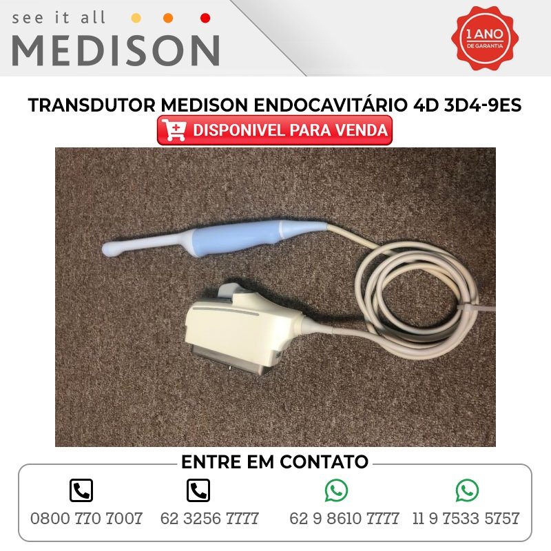 TRANSDUTOR MEDISON ENDOCAVITARIO 4D 3D4 9ES DISPON