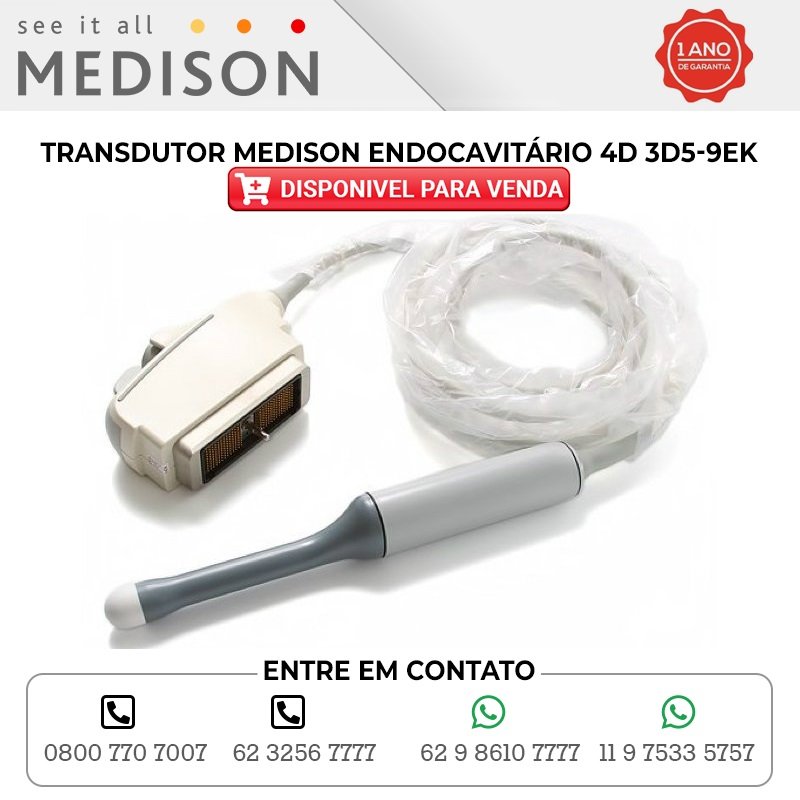 TRANSDUTOR MEDISON ENDOCAVITARIO 4D 3D5 9EK DISPON