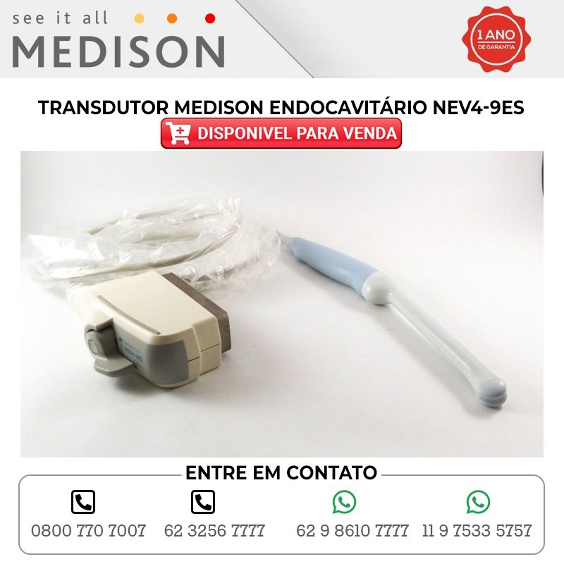 TRANSDUTOR MEDISON ENDOCAVITARIO NEV4 9ES DISPONIB