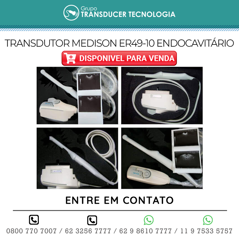 VENDO TRANSDUTOR MEDISON ER 49 10ED ENDOCAVITARIO