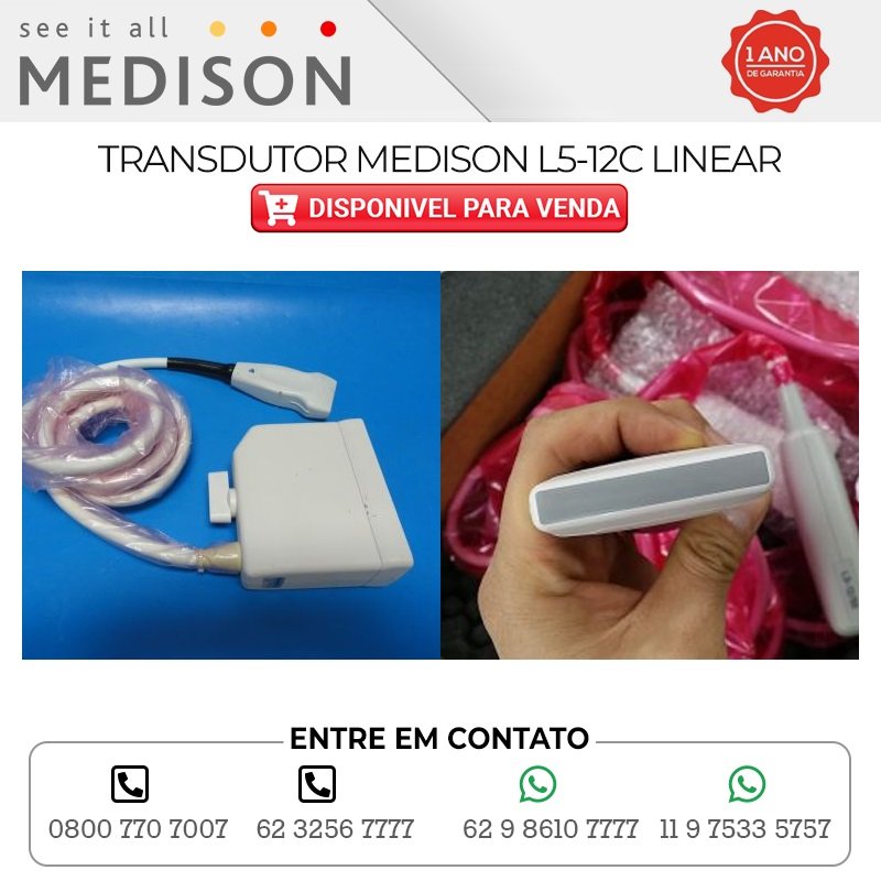 TRANSDUTOR MEDISON L5 12C LINEAR DISPONIBILIDADE I