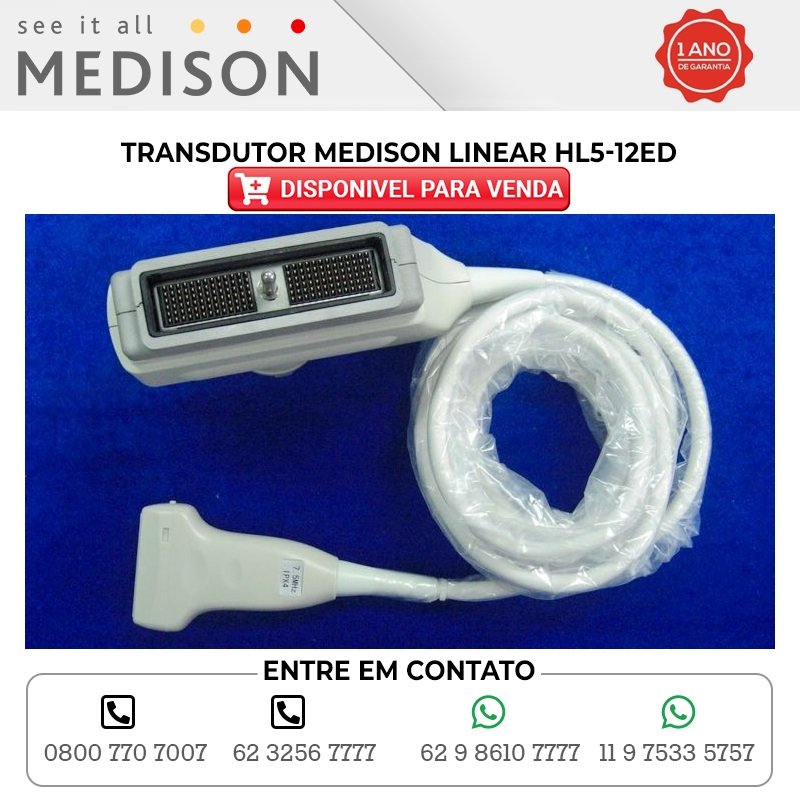 TRANSDUTOR MEDISON LINEAR HL5 12ED DISPONIBILIDADE