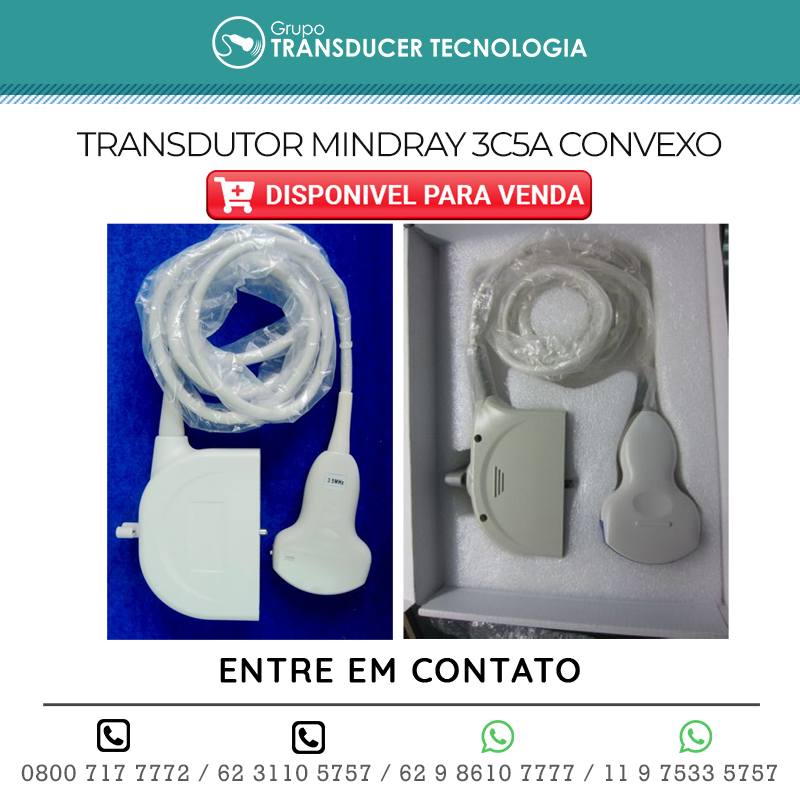 VENDO TRANSDUTOR MINDRAY 3C5A CONVEXO