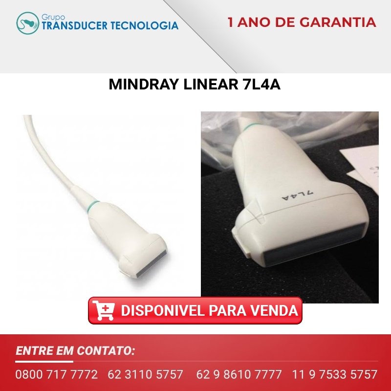 VENDO TRANSDUTOR MINDRAY LINEAR 7L4A