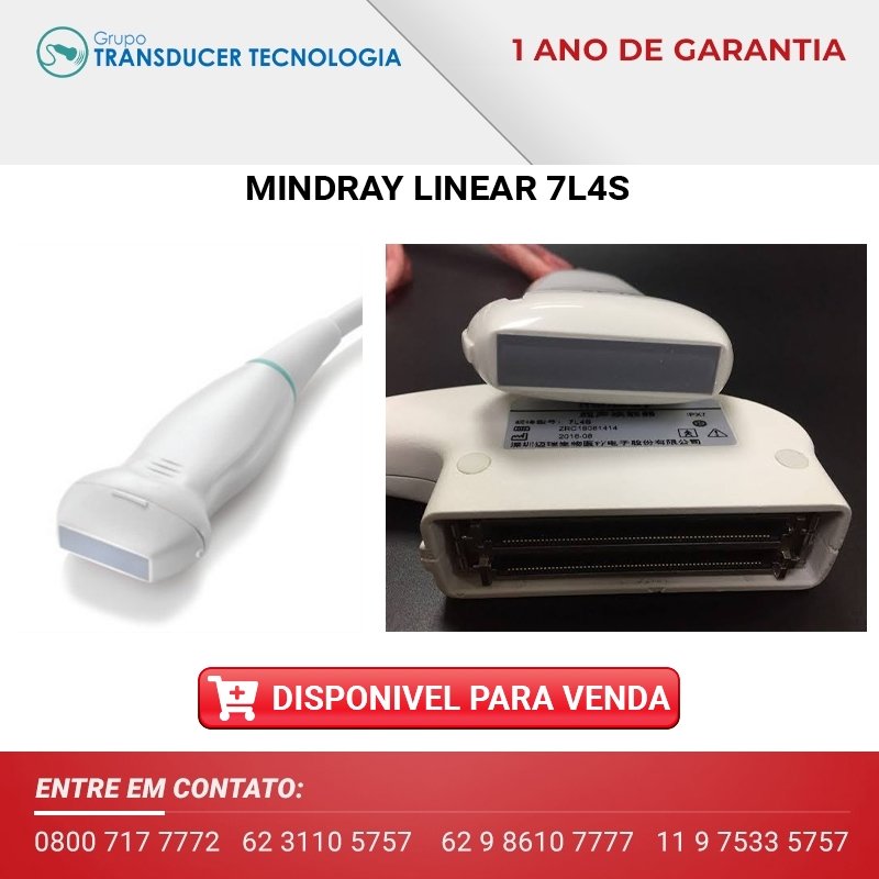 VENDO TRANSDUTOR MINDRAY LINEAR 7L4S