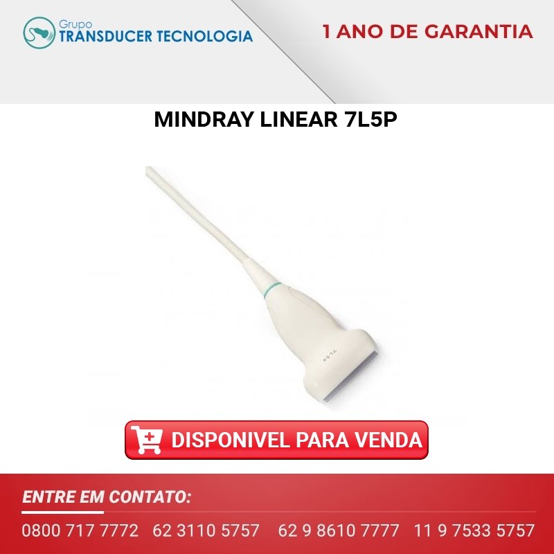 VENDO TRANSDUTOR MINDRAY LINEAR 7L5P