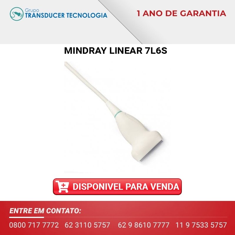 VENDO TRANSDUTOR MINDRAY LINEAR 7L6S