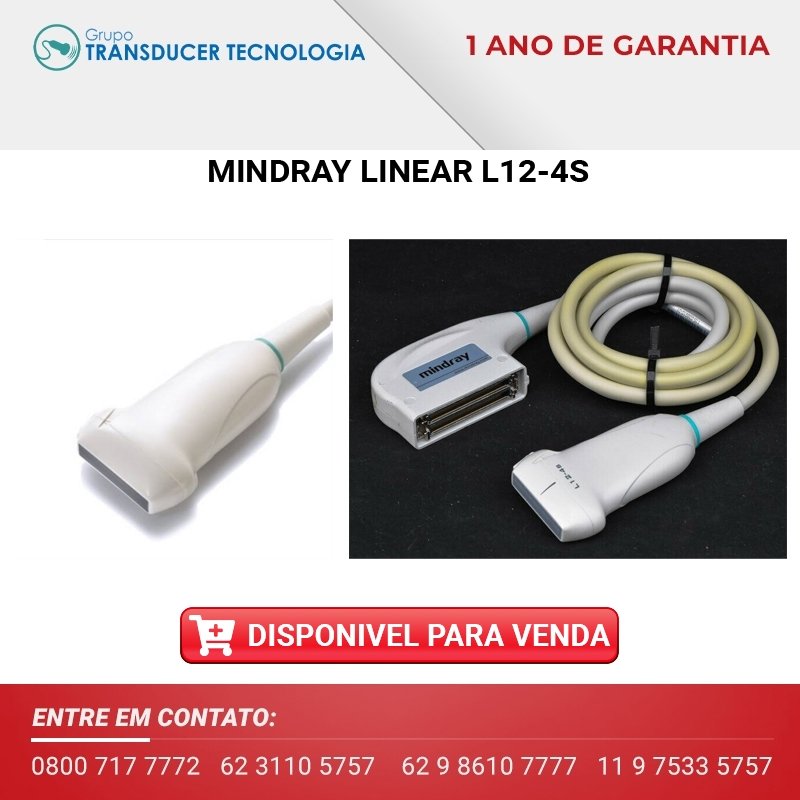VENDO TRANSDUTOR MINDRAY LINEAR L12 4S