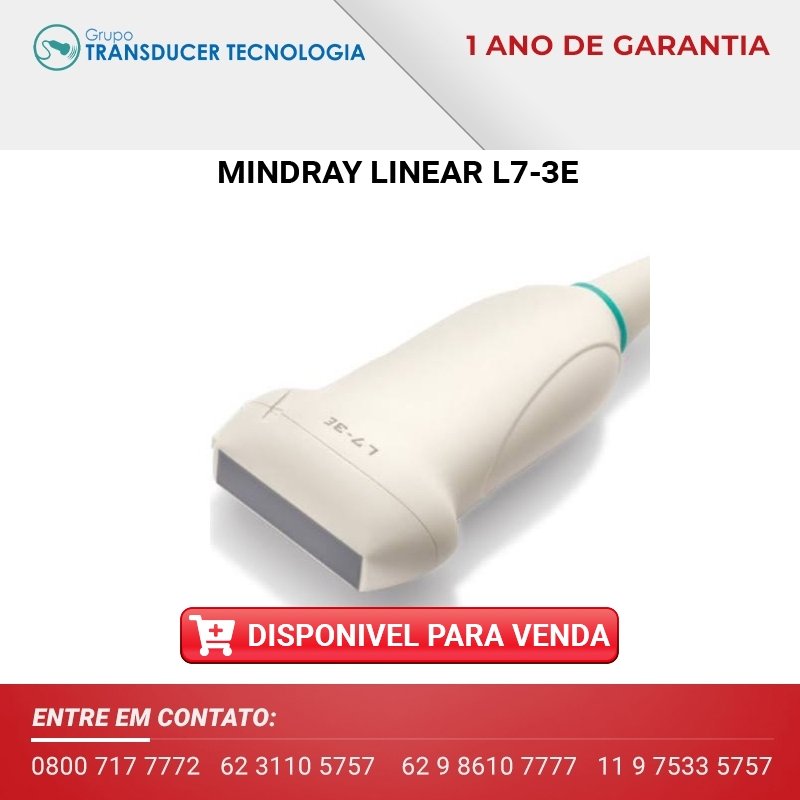 VENDO TRANSDUTOR MINDRAY LINEAR L7 3E