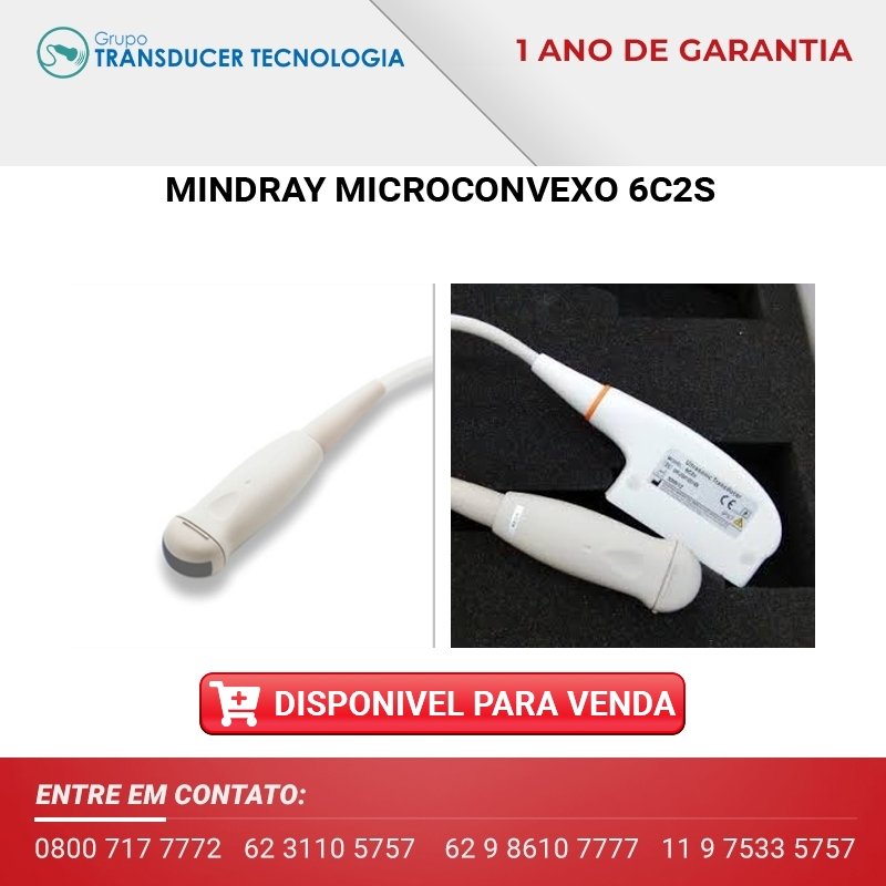 VENDO TRANSDUTOR MINDRAY MICROCONVEXO 6C2S